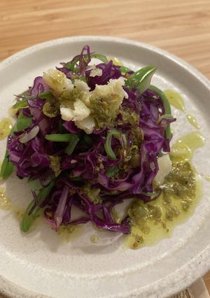 赤キャベツとインゲンの付け合わせ-レシピのメイン写真