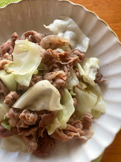うまマヨ!豚こまとキャベツの塩レモン炒め-レシピのメイン写真