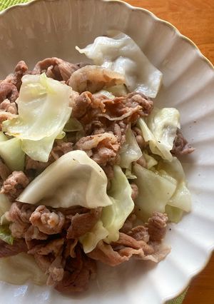 うまマヨ！豚こまとキャベツの塩レモン炒め-レシピのメイン写真