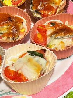 生クリームなし*餃子の皮のキッシュ*-レシピのメイン写真