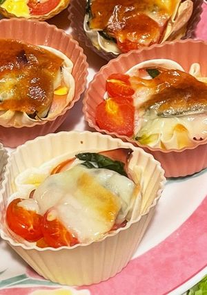 生クリームなし＊餃子の皮のキッシュ＊-レシピのメイン写真