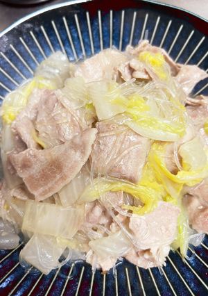 豚バラと白菜のとろとろ煮。春雨入り。-レシピのメイン写真