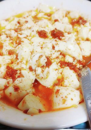 レンジで簡単豆腐&シラスのアヒージョ-レシピのメイン写真