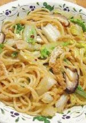 油揚げと白菜の和風スパゲッティ-レシピのメイン写真