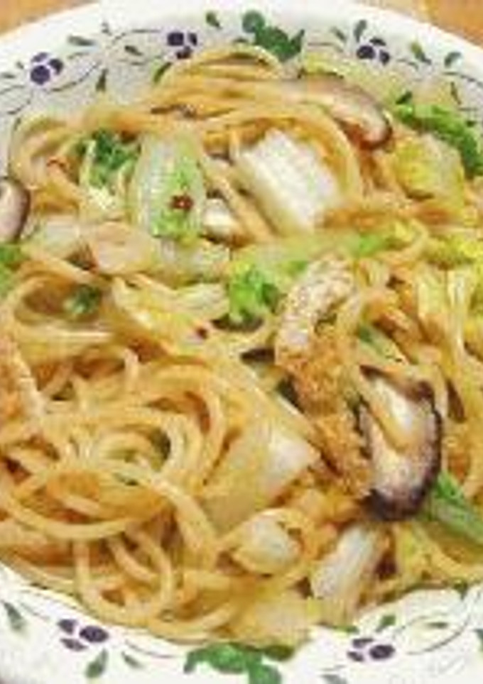 油揚げと白菜の和風スパゲッティ-レシピのメイン写真