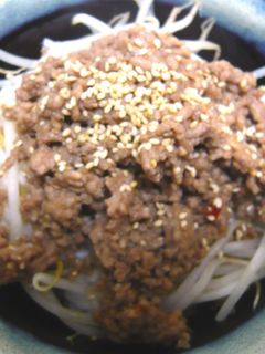 包丁なしで~簡単!ピリ辛ひき肉もやし丼★-レシピのメイン写真