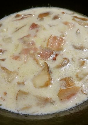 オソムキタケのミルク煮-レシピのメイン写真