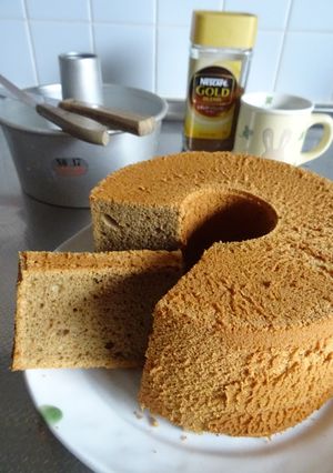 コーヒーシフォンケーキ＊しっとりすぎ～-レシピのメイン写真