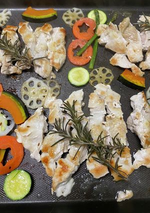 ホットプレートでチキンステーキ♫-レシピのメイン写真
