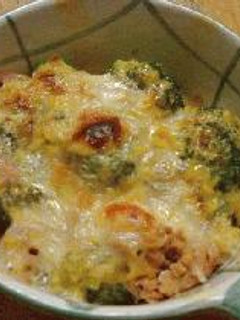 ブロッコリーとツナのマヨコーンチーズ焼き-レシピのメイン写真
