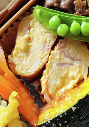 調味料2つ☆チーズ卵焼き☆白だし☆お弁当-レシピのメイン写真
