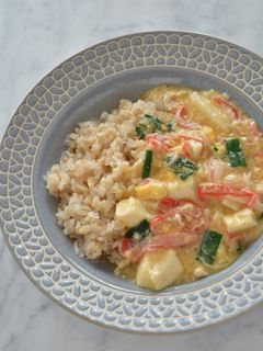 玄米ゼンライスの豆腐あんかけ丼-レシピのメイン写真