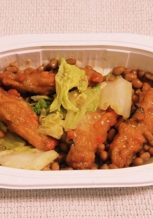 “さつま揚げ生姜天白菜納豆和え”-レシピのメイン写真