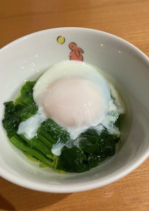 ★日本料理★本格★温泉卵のおひたし-レシピのメイン写真