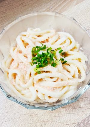 牛乳で簡単★明太クリームうどん-レシピのメイン写真