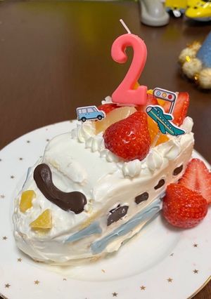 新幹線ケーキ-レシピのメイン写真