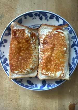 フライパンで作るパリパリチーズトースト-レシピのメイン写真