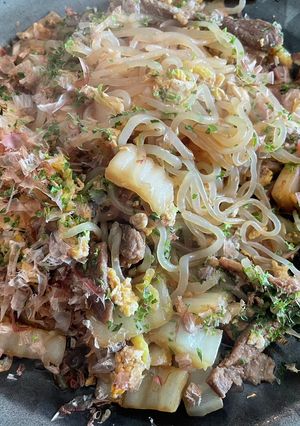 白滝（しらたき）焼きそば　-レシピのメイン写真