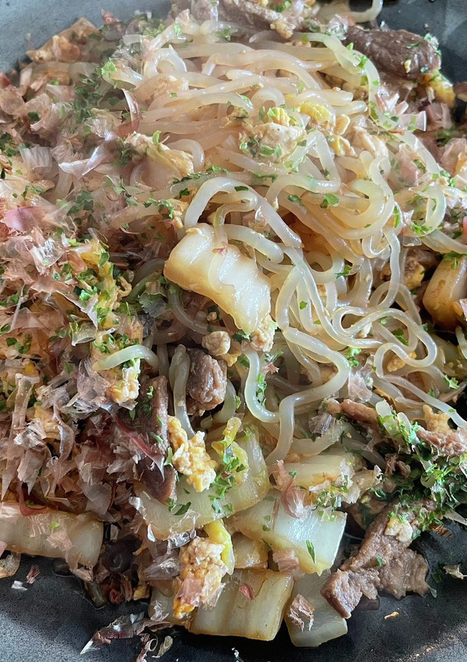 白滝（しらたき）焼きそば　-レシピのメイン写真