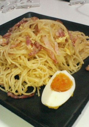 生クリームを使わないカルボナーラ-レシピのメイン写真
