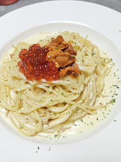 うにといくらの和風クリームパスタ-レシピのメイン写真