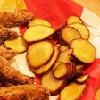 フライドチキンの付け合わせ さつまいも
