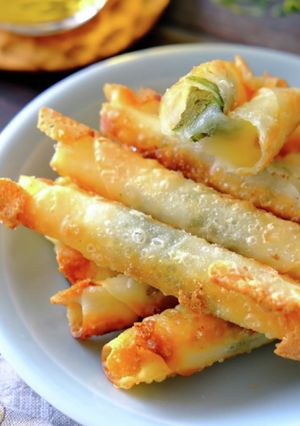 餃子の皮でシソチーズくるくる-レシピのメイン写真