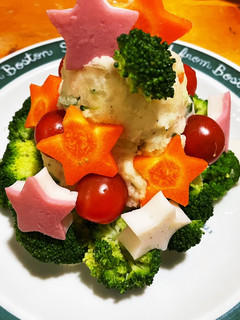 ツリーポテサラ-レシピのメイン写真