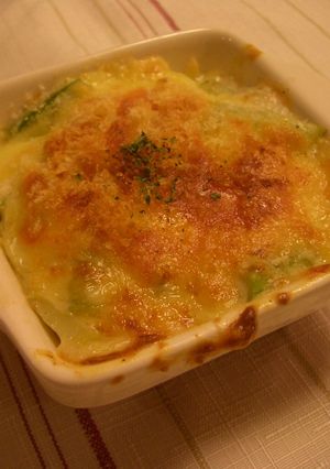 簡単＆おいしい　ポテト＋アスパラグラタン-レシピのメイン写真