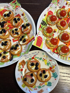 クリスマス リッツカナッペ-レシピのメイン写真