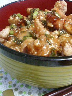 から揚げが旨い!!甘酢ネギあんかけ丼☆-レシピのメイン写真