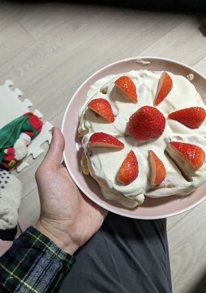 Xmas幼児向け！絶品、バナナパンケーキ-レシピのメイン写真