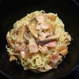 オソムキタケとヒラタケの汁なし麺