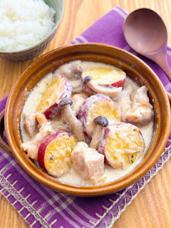 鶏もも肉とさつまいものクリーム煮-レシピのメイン写真