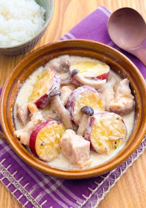 鶏もも肉とさつまいものクリーム煮-レシピのメイン写真