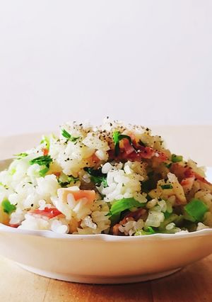 100円以下☆受験生☆夜食☆大根の葉炒飯-レシピのメイン写真