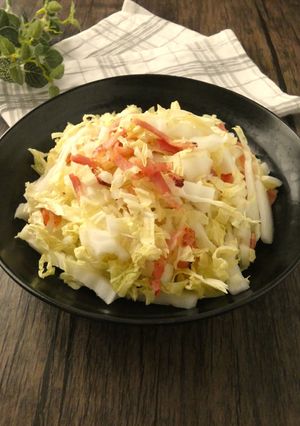 白菜とカリカリベーコンのサラダ-レシピのメイン写真