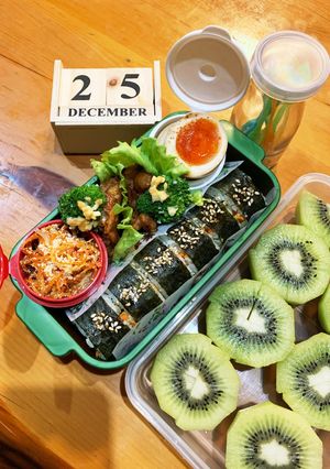 高一長女　お弁当(キンパ18)-レシピのメイン写真