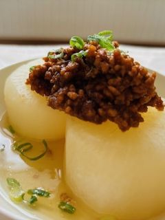白だしでふろふき大根&肉味噌がけ-レシピのメイン写真