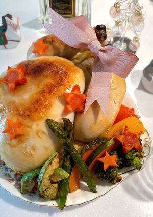 クリスマスにも♪丸鶏ローストチキン2kg-レシピのメイン写真