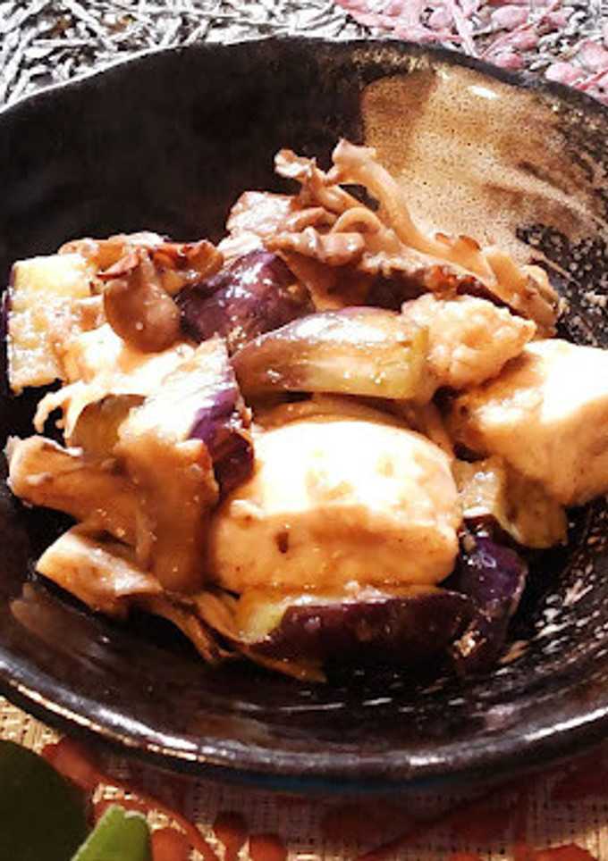 鶏なすきのこのだし生姜炒め-レシピのメイン写真