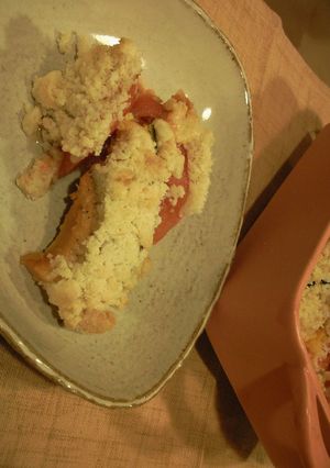 トマトとかぼちゃのチーズクランブル-レシピのメイン写真