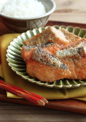 鮭のテフフレーク焼き-レシピのメイン写真
