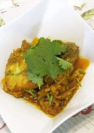 フィッシュ カレー(鰤かま)-レシピのメイン写真