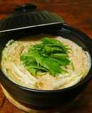 豚肉と白菜のミルフィーユ豆乳鍋