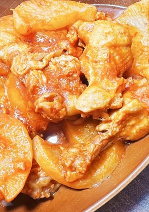 大根と手羽元のトマト煮込み-レシピのメイン写真