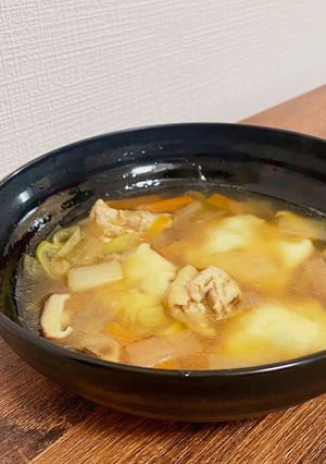 “岩手の郷土料理”ひっつみ汁-レシピのメイン写真