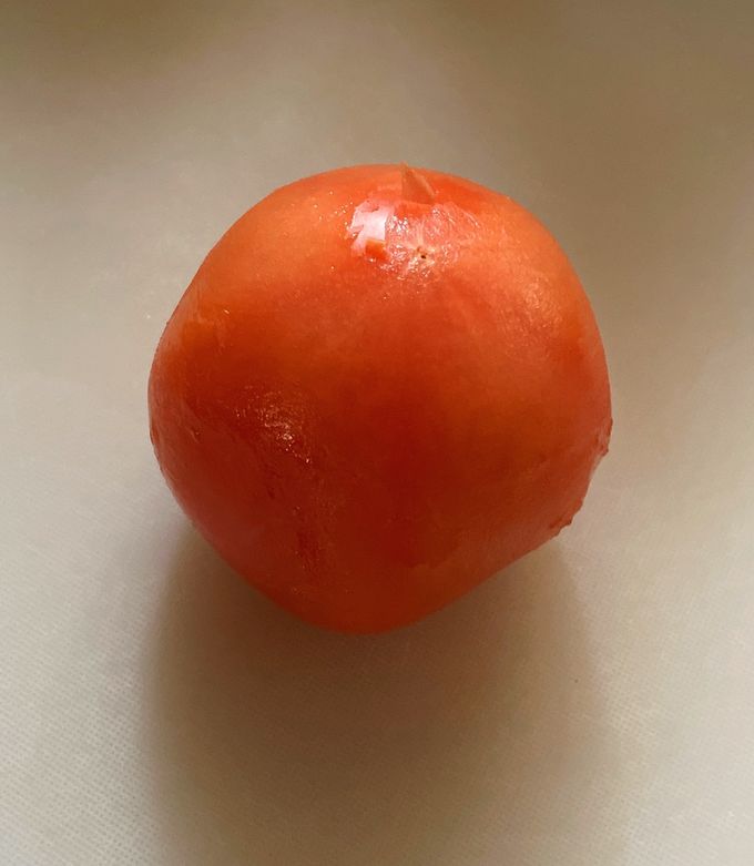 炙りトマトの皮むき-レシピのメイン写真