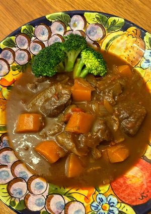 鹿モモ肉のシチュー-レシピのメイン写真