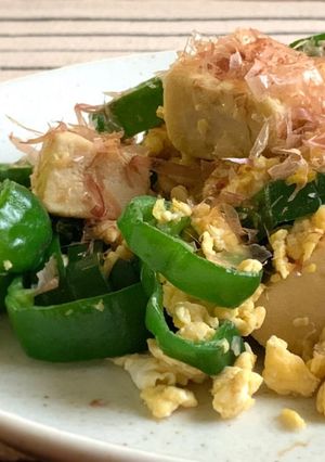 高野豆腐で作る ピーマンちゃんぷる〜-レシピのメイン写真